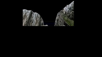 UDK udk map in brushes, terrain, Quick overhead view of  my little map so far.