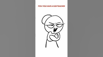 Sub Teacher 😳 (Animation Meme) Anim: RedFlowerCrown #shorts