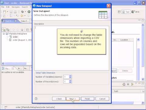 Lesson 2.2: Creating a datapool