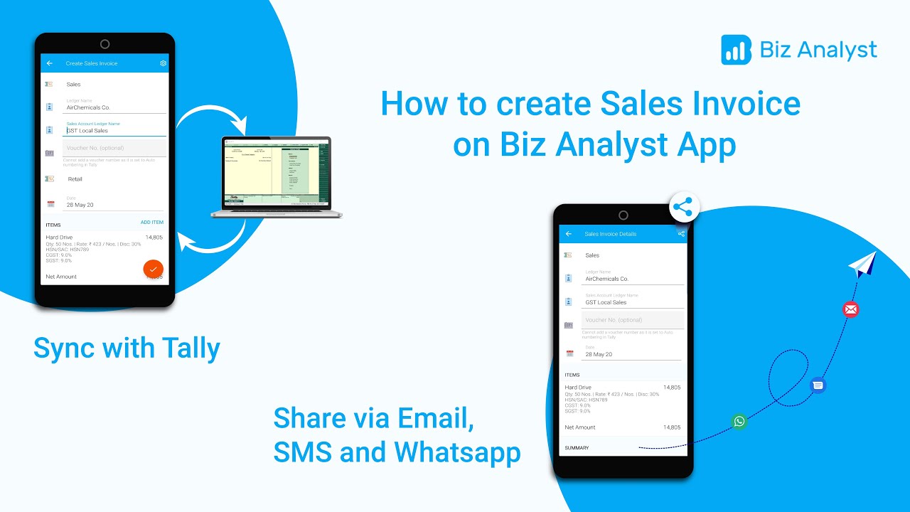 How to create Sales Invoice - YouTube