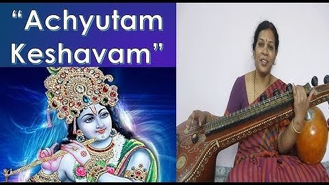 Learn With Notes "Achyutam Keshavam Krishna Damodaram" Popular Krishna Bhajan