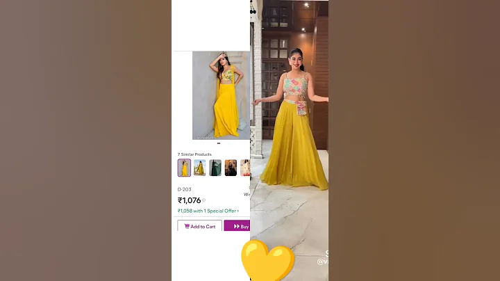 haldi function dress💛on meesho collection #bollywoodfashion #fashion beautyandstylishdressdress7204