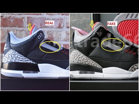 jordan 3 black cement real vs fake