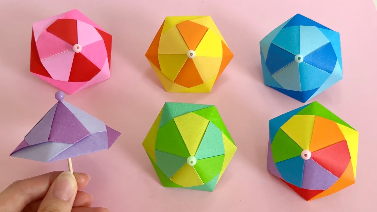 折り紙 傘 作り方 簡単