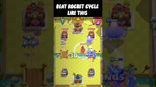 How To Split Push Against Rocket Cycle Deck in Clash Royale! #clashroyale #shorts