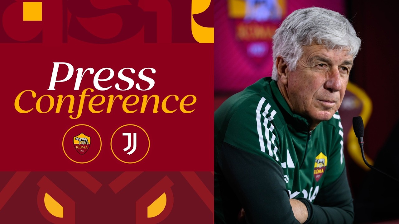 🟨 LIVE 🟥 LA CONFERENZA STAMPA DI GIAN PIERO GASPERINI ALLA VIGILIA DI ROMA-JUVENTUS