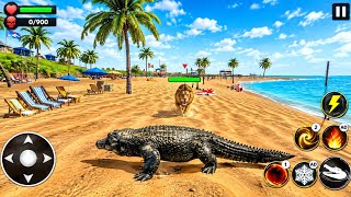 Became the Most Dangerous Crocodile! 🐊🔥 | Crocodile Games 3D Animal Sim screenshot 5