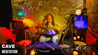 Live at the Cave Studio - Handpan, Flute, Ambient Guitar, Guzheng & Shamanic Drums (NO Ai)