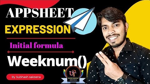 Weeknum() in appsheet | how to find weeknumber in appsheet, week count #updated_technology #appsheet