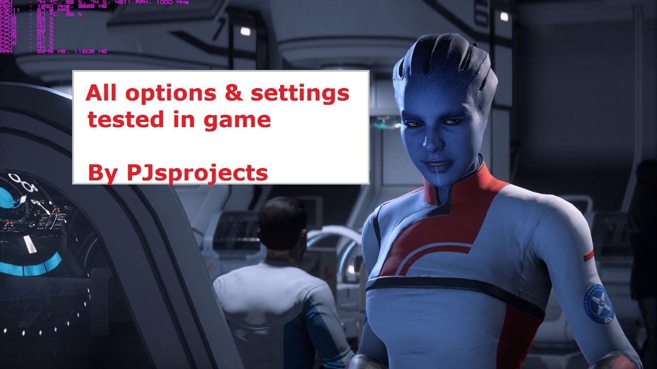 Mass Effect Andromeda PC options,settings & graphics tested in game.