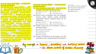 Read the source given below and answer the P questions that follows: Answer the following MCQs b...