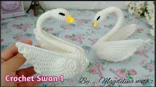 Crochet Swan Beautiful 1 ( Malay language)~ Toturial Mengait Swan Cantik