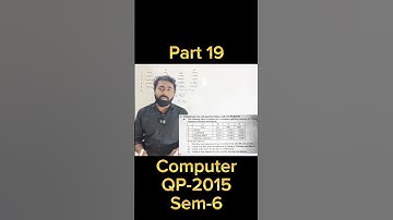 TyBcom Computer sem 6 2015 QP part 19 #tybcom #computer #visualbasic #informationtechnology #excel