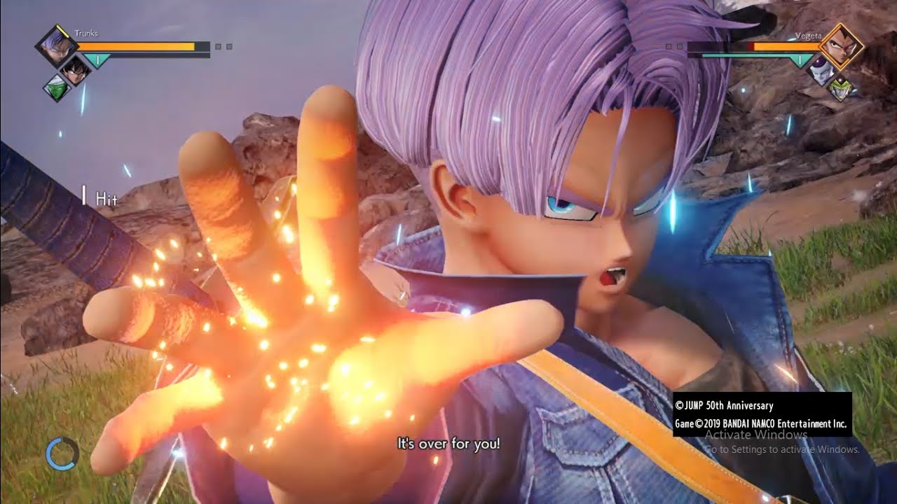 Jumpforce Trunks JUMP FORCE Trunks Vs Vegeta - YouTube