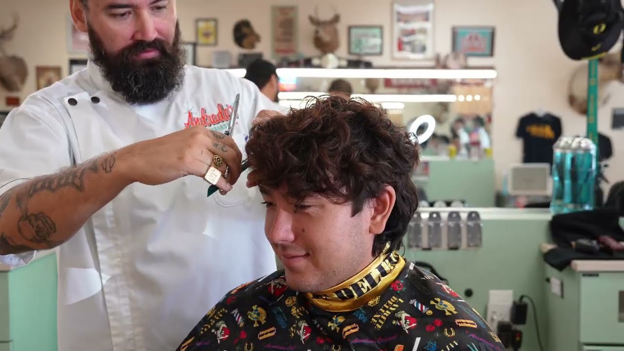 Modern Mullet with Natural Texture | Styled Using Layrite Natural Matte Cream