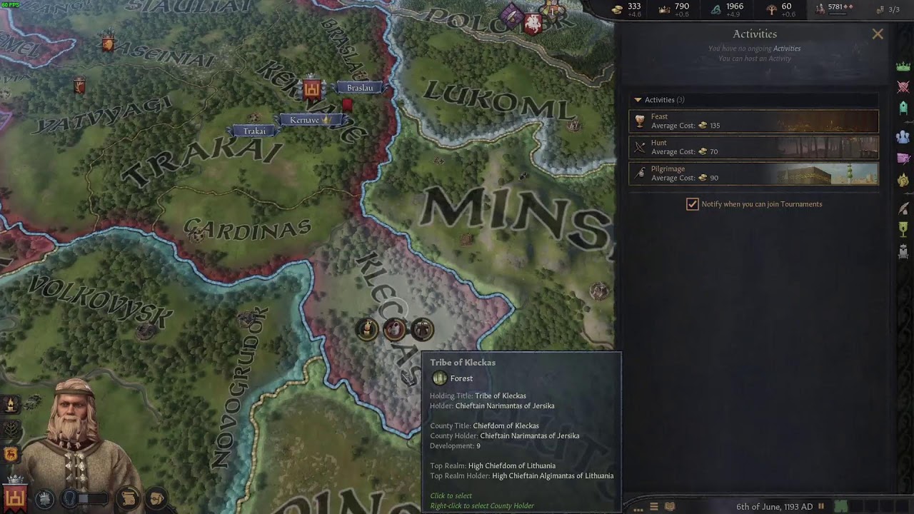 Crusader Kings III Weekly Challenge: Algimantas, Tribal High Chief
