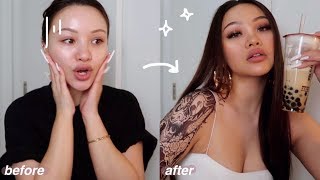 The Ultimate ABG Transformation Asian Baby Girl Makeup + Tats + Boba