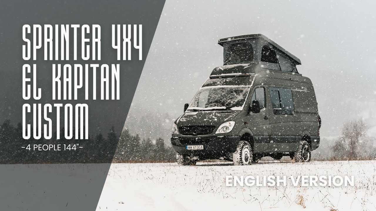 EL KAPITAN TOUR: переоборудование фургона Sprinter 4x4 | Преобразование роскошного кемпера | Прик...
