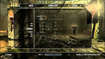 The Elder Scrolls V:Skyrim - How to change difficulty!