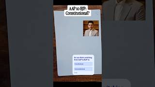 Anti- Defection Law Explained in 2 minutes | Merger v. Defection | AAP to BJP