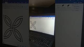 illusion art symbol on Ms word using coding in laptop #msword #Ever Short Cut #youtube shorts