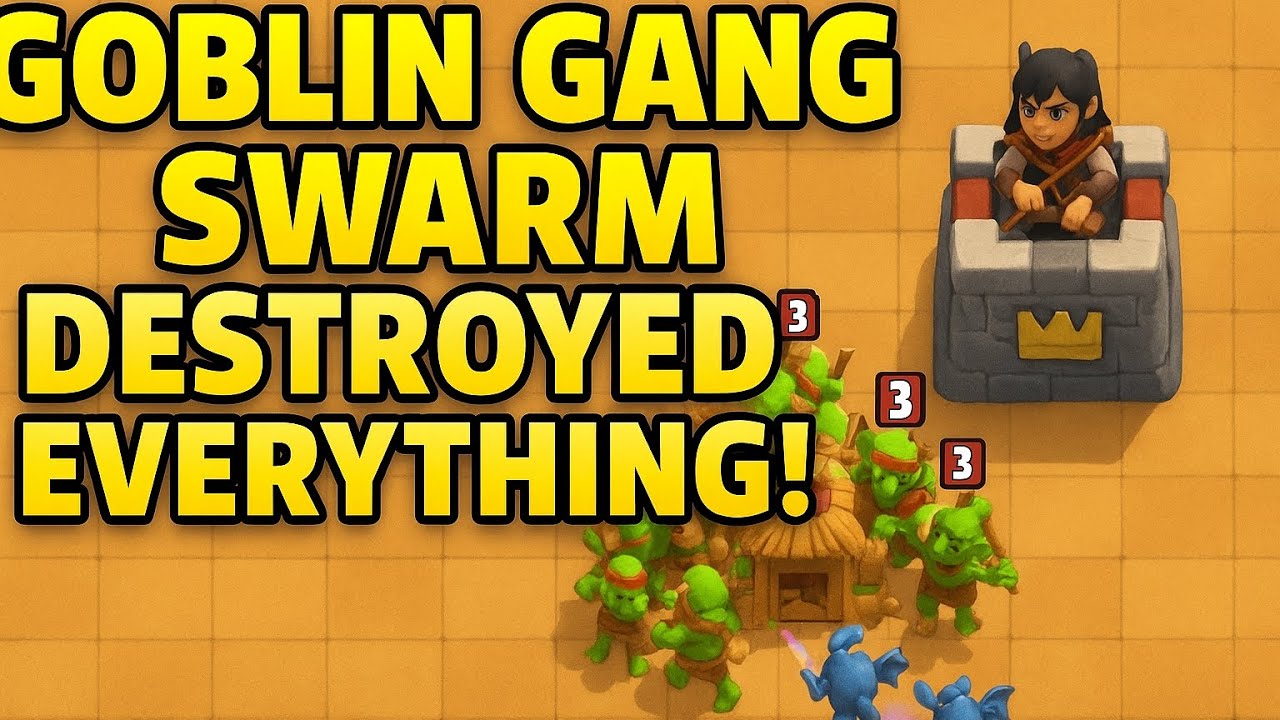 GOBLIN GANG SWARM DESTROYED EVERYTHING!” 😳🔥 Clash Royale