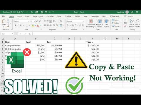 MS Excel Copy Paste Is Not Working Problem? Try These Easy Fixes! | Excel Tech & Tricks
