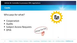 Article 28: Controller to processor negotiations