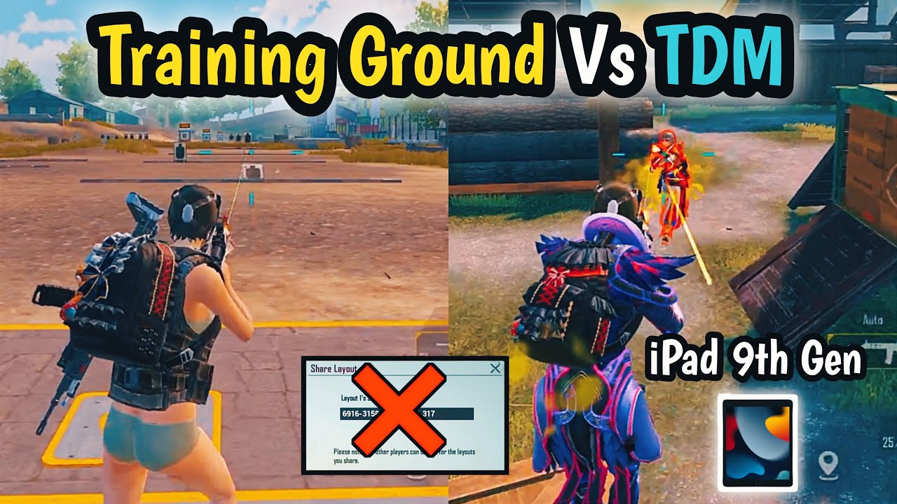 Training vs TDM ✅ / iPad 9th Generation PUBG Test / iPad 9th Generation PUBG Gameplay / iPad 9th Gen