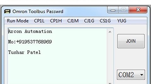 OMRON CP1L PLC PASSWORD UNLOCK||UM READ AND TASK READ PROTECTION  DIRECT READ
