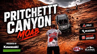 Rock Crawling Pritchett Canyon in Moab | Rolls, Breakdowns & Massive Kawasaki Giveaway