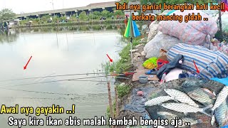 Ga nyangka aja ..! Mancing di Empang bekas lomba nila saya kira ikan udah abis ..!?