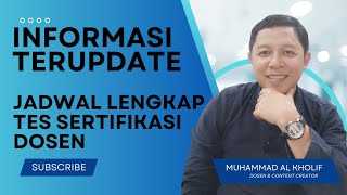 INFORMASI TERBARU - JADWAL LENGKAP TES SERTIFIKASI DOSEN, PANTAU TERUS JANGAN SAMPAI KETINGGALAN
