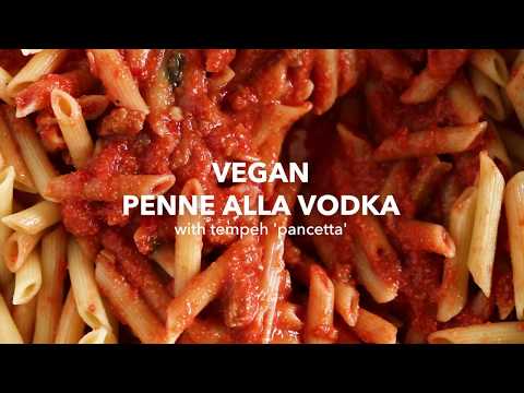 Vegan Penne alla Vodka with Tempeh 