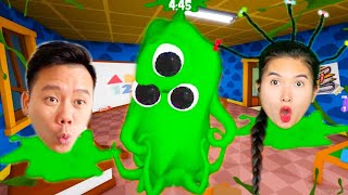 Changcady và thử thách thoát khỏi trường học với rất nhiều chất nhờn ma quái, quái vật slime