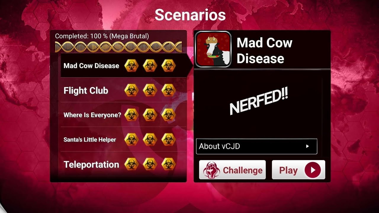 Plague Inc. Mad Cow Disease Scenario Mega Brutal Guide (3 Biohazards)