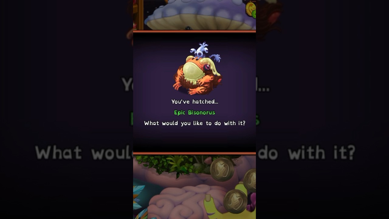 Hatching Epic Bisonorus on Psychic Island!