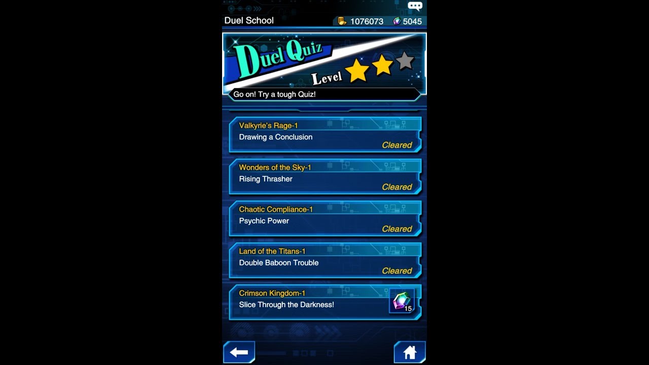 Yugioh Duel Links - Duel Quiz Level 2 : Crimson Kingdom 1