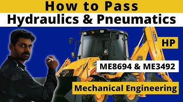 How to pass Hydraulics and Pneumatics | HP| R2021 & R2017| ME8694 |ME3492| MECH | Tamil