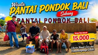 Jalan-jalan ke Pantai Pondok Bali, Kabupaten Subang, Jawa Barat. Tiket masuk cuma Rp15.000 per orang