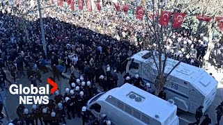 Turkey protests: Demonstrators, police clash in Van as election unrest continues