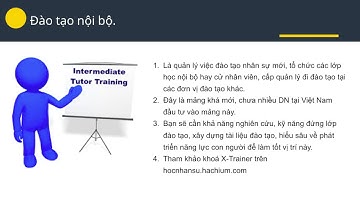 Bài 4: Mảng đào tạo nội bộ trong Doanh nghiệp | Hướng nghiệp ngành nhân sự