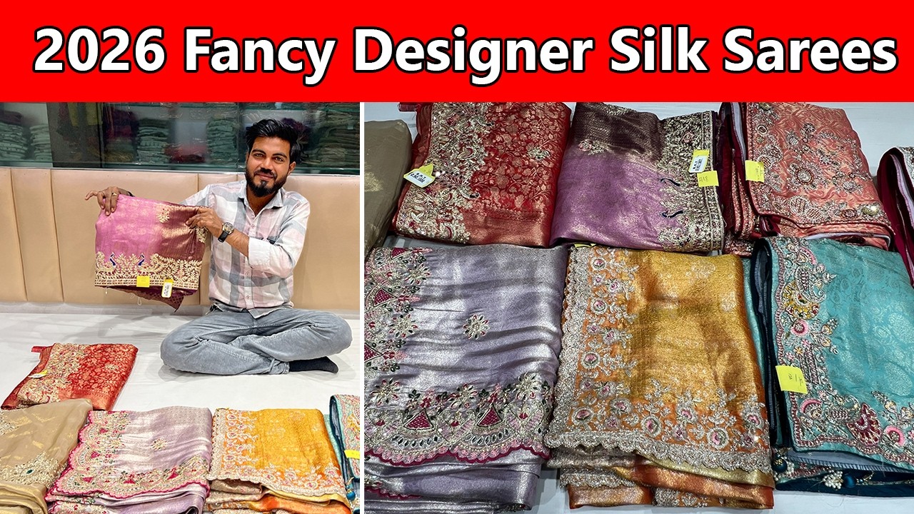 2026 latest designer sarees | fancy saree market surat | saree manufacturer in surat