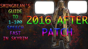 SKYRIM: 1-100 SPEECH SKILL FAST 2016