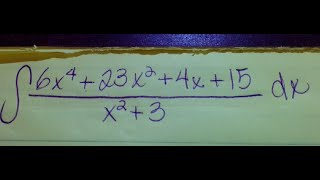Integration using long division & U-substitution