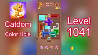 Catdom Color Hole Level 1041 Walkthrough [NEW UPDATE] 🐱🟣 | Relaxing Color Puzzle Game | Go Answer