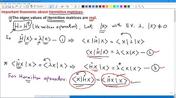 Lecture-16 Eigen values and eigen vectors of Hermitian Matrices