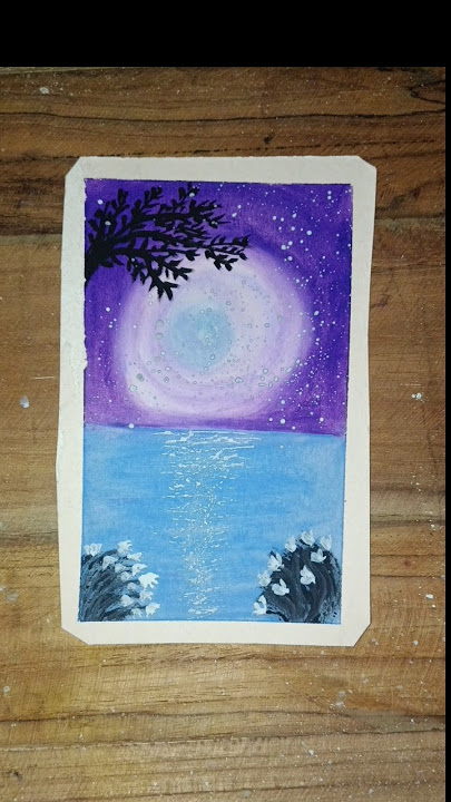 How to draw background scenery with oil paints colours easy for beginners #trend #art #viralvideo