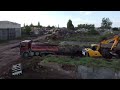 pobírání hlíny - JCB 175W PLUS, MERCEDES BENZ ACTROS, VOLVO FMX