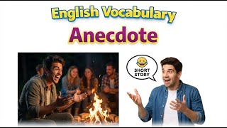 201)  Anecdote  ... word meaning, synonym, antonym .... English vocabulary for SSC, CGL, CAT exam